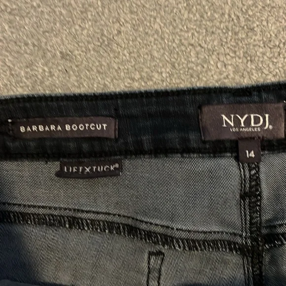 NYDJ dark wash Barbara bootcut jean size 14 - Picture 2 of 4